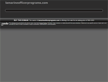 Tablet Screenshot of lamarineofficerprograms.com